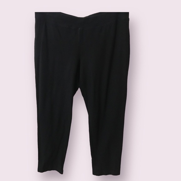 Eileen Fisher Pants - EILEEN Fisher Womens Viscose Mid Rise Straight Leg Knit Pull On Pants Size Small